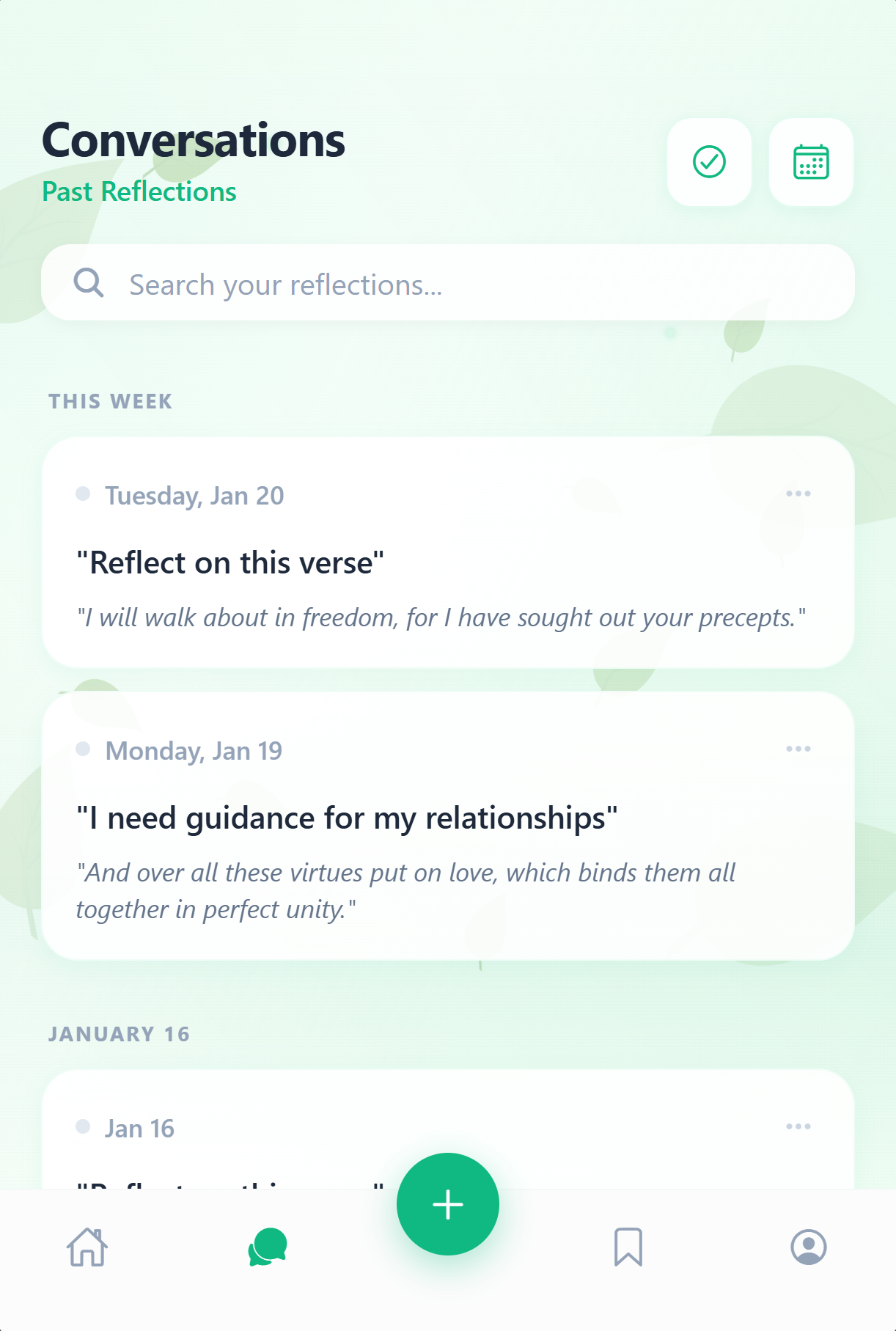 Past reflections in Give Me Guidance