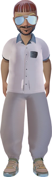 Theo, a Genies avatar rendered from the Vicarious prototype